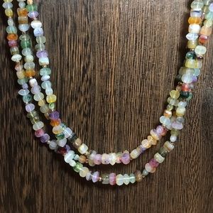 Lucite Triple Strand necklace